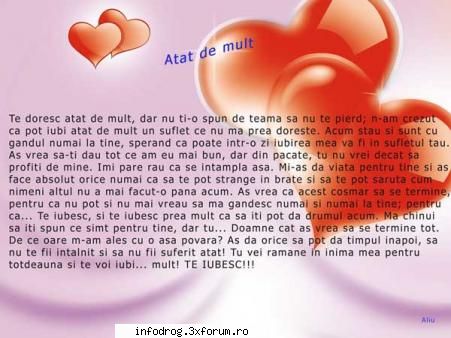 Atit de mult! - aliu - Poezii & Ginduri
